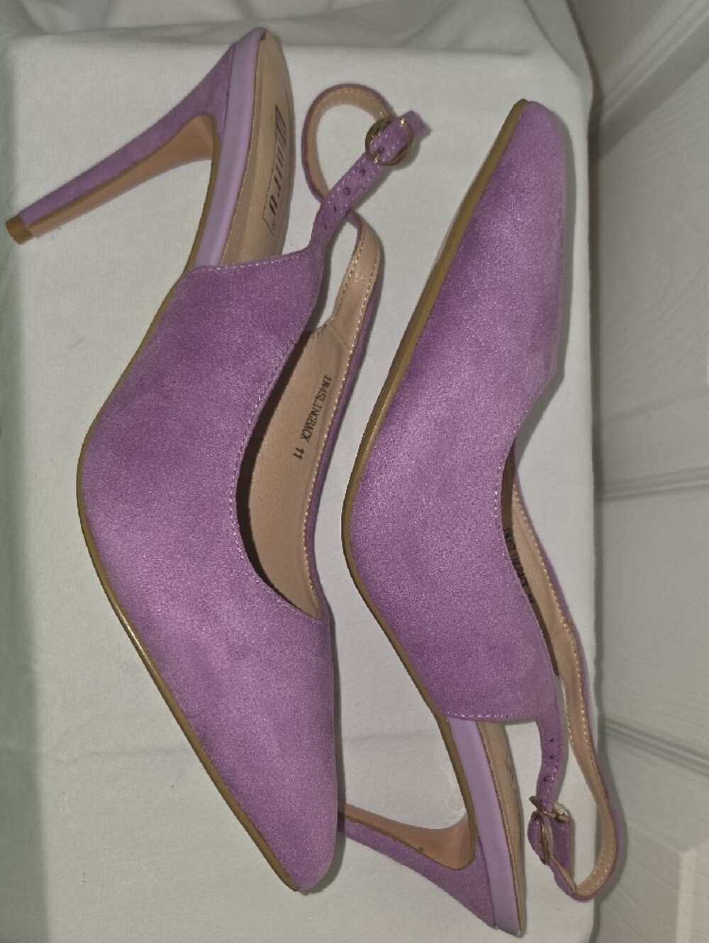 Women’s Lilac Pointed Toe Slingback Pumps- Size 10
